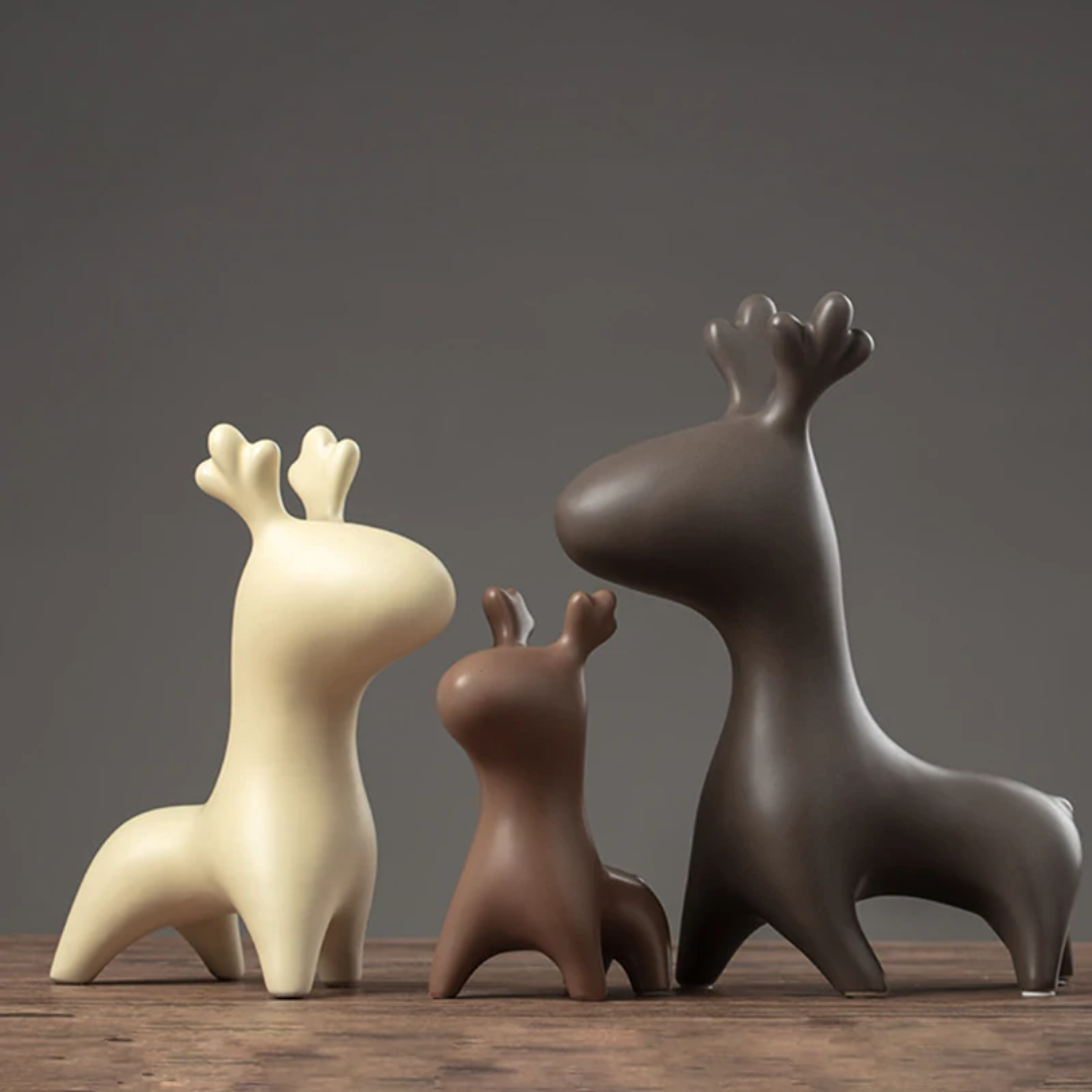 Deer Family Statues