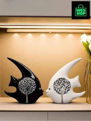 Fish Couple Statues
