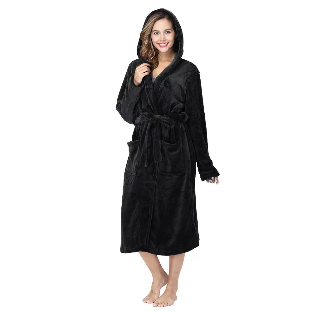 Soft Hooded Bathrobe